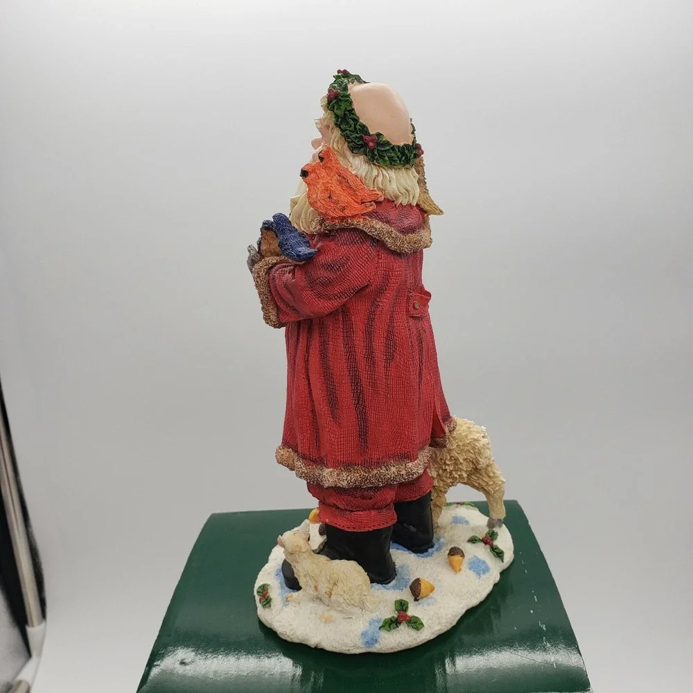 Holiday Lane Poly Resin Woodland Santa W/ Animals‎ Christmas 8
